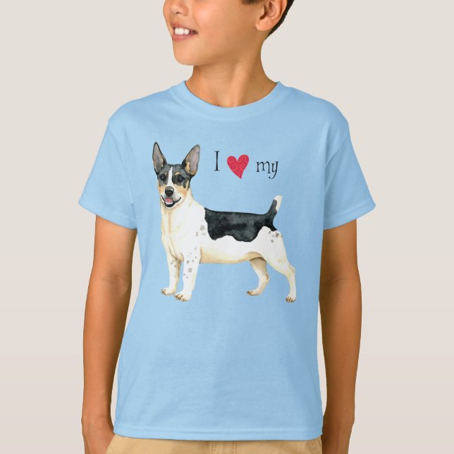 I Love my Teddy Roosevelt Terrier T-Shirt (Front)