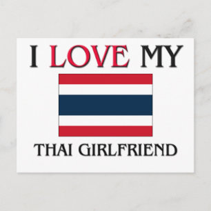I Love My Thai Girlfriend Postcard