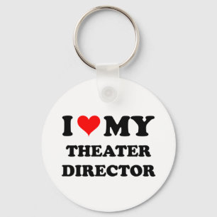 I Love My Theatre Director Key Ring