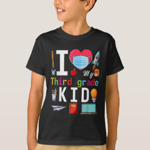 I Love My Third Grade Kids Outfit Back To School T T-Shirt