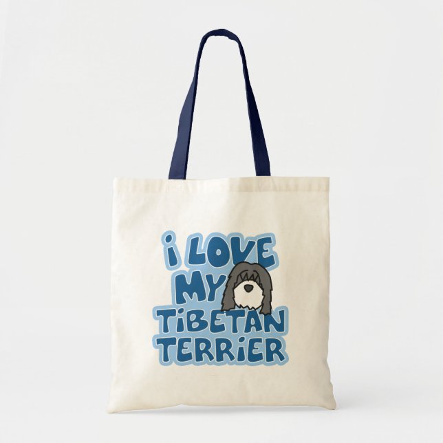 I Love My Tibetan Terrier Bag (Front)