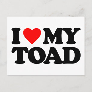 I LOVE MY TOAD POSTCARD