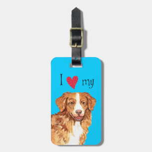I Love my Toller Luggage Tag