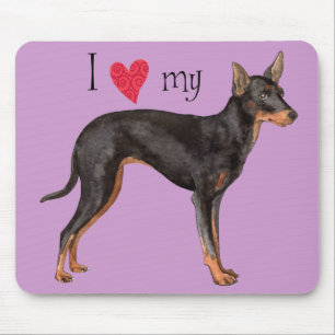I Love my Toy Manchester Terrier Mouse Pad