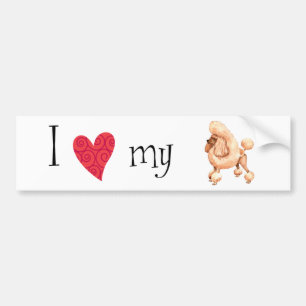 I Love my Toy Poodle Bumper Sticker