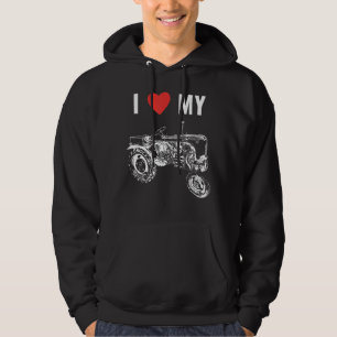 I love my tractor, I love my tractor farmer Hoodie