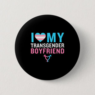 I Love My Transgender Boyfriend Lgbt Pride Valenti 6 Cm Round Badge