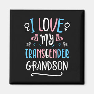 I Love My Transgender Grandson Lgbt Trans Pride Fl Magnet