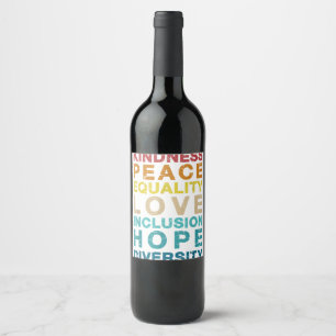 I Love My Transgender Son Gay Pride LGBT Flag T sh Wine Label