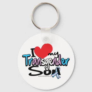 I Love My Transgender Son Key Ring