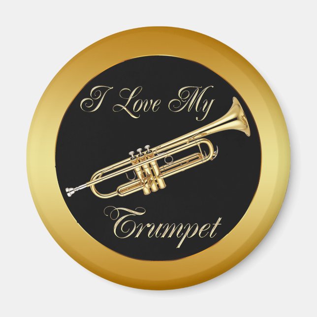 I LOVE MY TRUMPET MAGNET (Front)