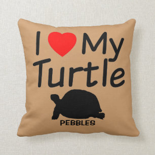 I Love My Turtle Cushion