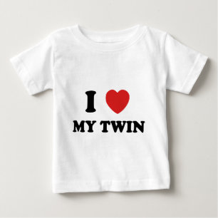 I Love My Twin Baby T-Shirt