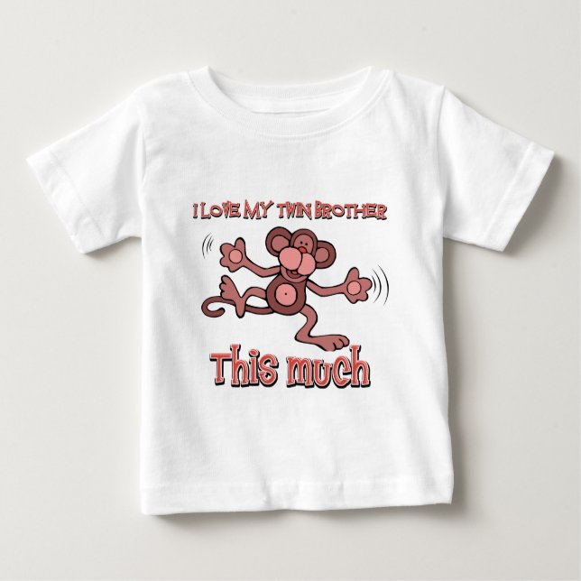 I love my Twin sister this much Baby T-Shirt (Front)