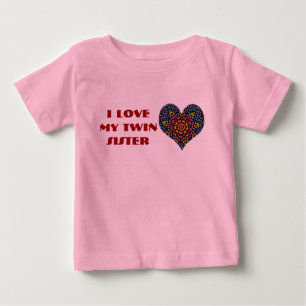 I Love My Twin Sister, toddler shirt