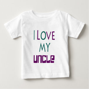 I Love My Uncle Baby Tee