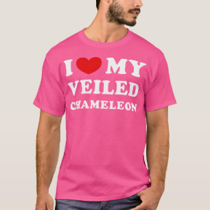 I Love My Veiled Chameleon I Heart My Veiled Chame T-Shirt