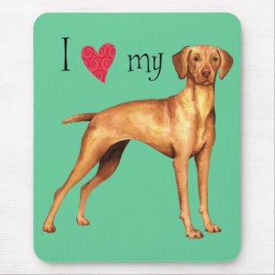 I Love my Vizsla Mouse Pad