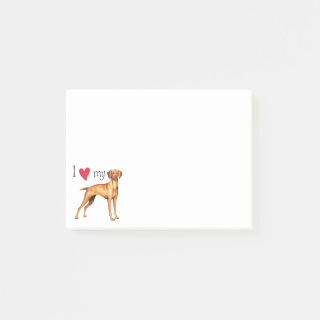 I Love my Vizsla Post-it Notes (Front)