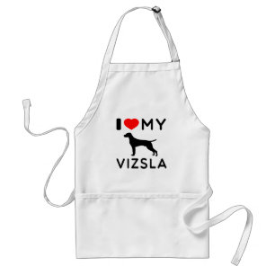 I Love My Vizsla. Standard Apron