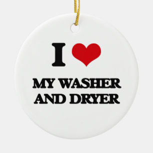 I love My Washer And Dryer Ceramic Tree Decoration