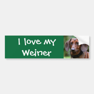 I love my Weiner Bumper Sticker