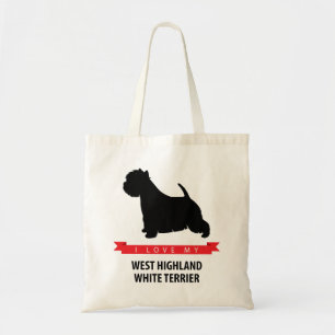 I Love My West Highland White Terrier Tote Bag