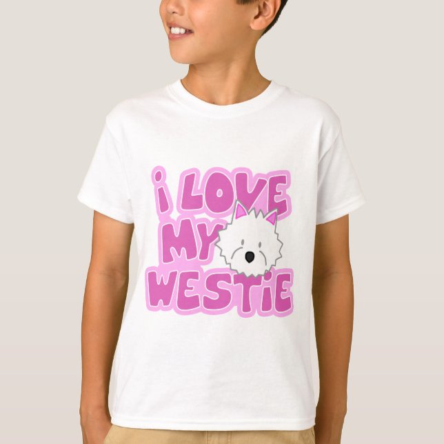 I Love My Westie Child's T-Shirt (Front)