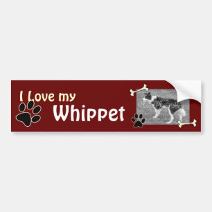 I love my Whippet Bumper Sticker