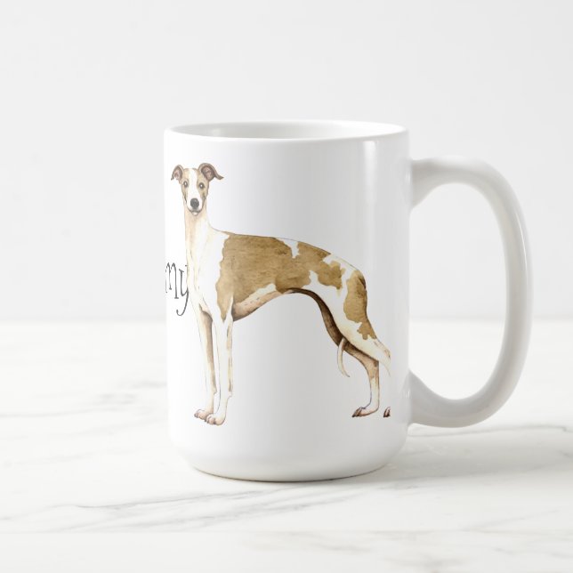 I Love my Whippet Coffee Mug (Right)