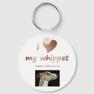 I love my whippet key chain