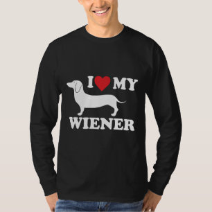 I Love My Wiener Dachshund T-Shirt