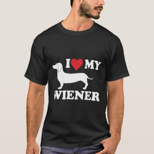 I Love My Wiener Dachshund T-Shirt