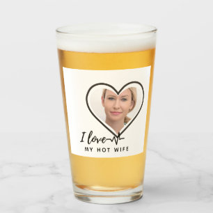 I Love My WIFE - Best friend Personalised PHOTO Glass