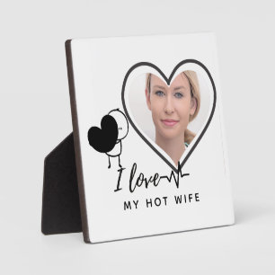 I Love My WIFE - Best friend Personalised PHOTO Plaque