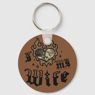 I Love My Wife - Cheetah - DingusDesign Key Ring