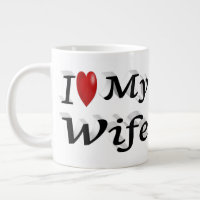I Love My Wife cute black text