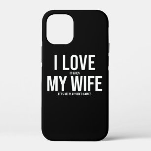 I Love My Wife Funny Art Gift iPhone 12 Mini Case