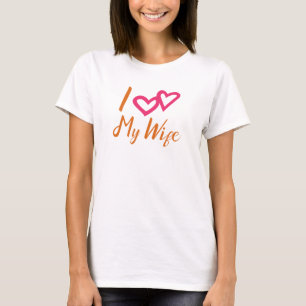 I Love My Wife Heart T-Shirt