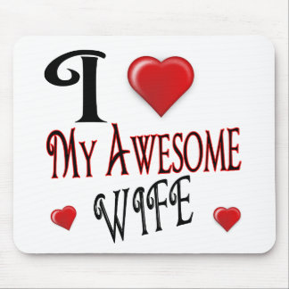 I Love My Wife Logo popular affordable Mouse Pad