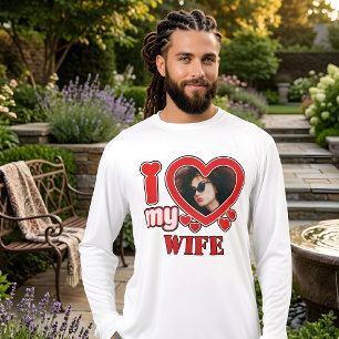 I Love My Wife Personalised Tri-Blend Shirt