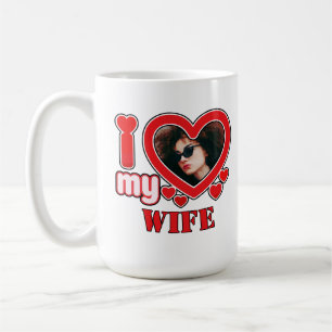 I Love My Wife Personalized Coffee Mug