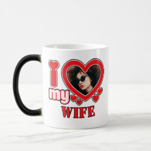 I Love My Wife Personalized Magic Mug