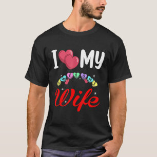 I Love My Wife Red Heart Valentines Day Matching C T-Shirt