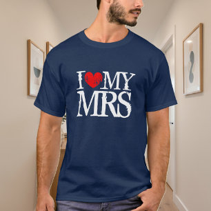 I love my wife shirt for husband   i heart my mrs