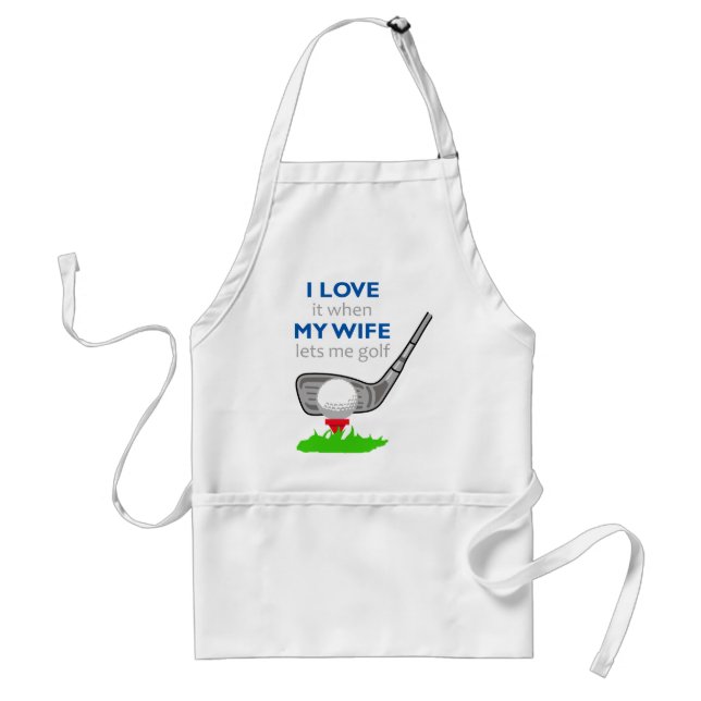 I Love my Wife Standard Apron (Front)