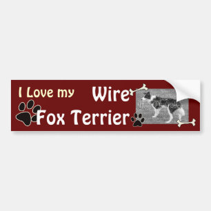 I love my Wire Fox Terrier Bumper Sticker