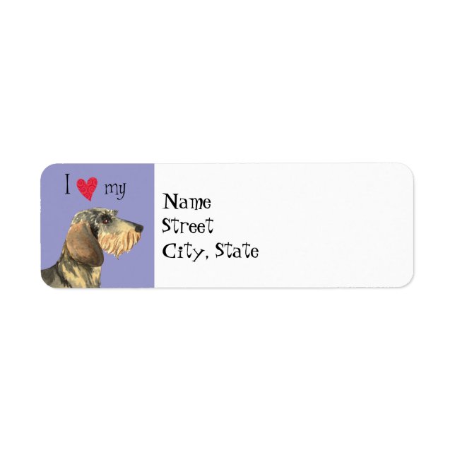 I Love my Wirehaired Dachshund (Front)