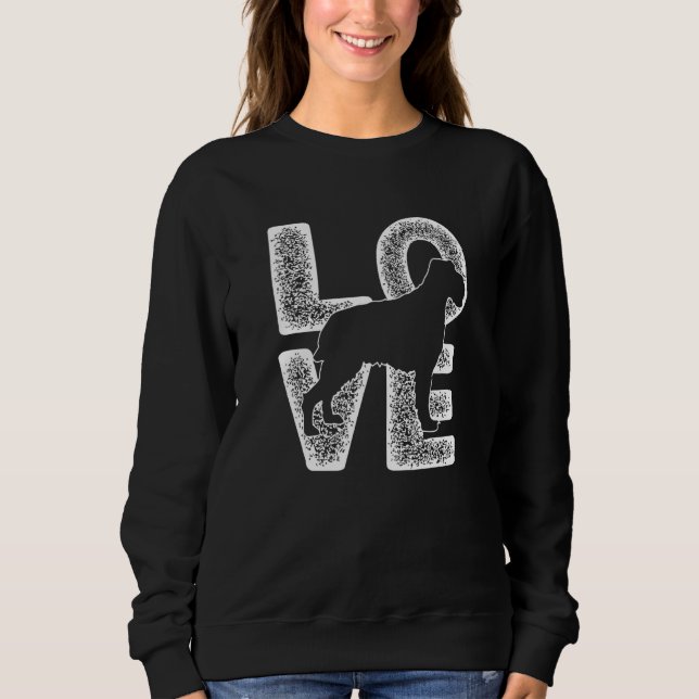 I Love My Wirehaired Pointing Griffon Dog Theme De Sweatshirt (Front)
