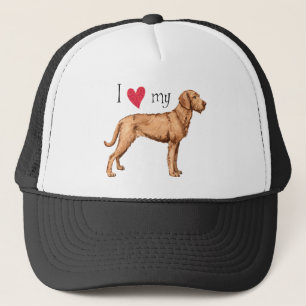 I Love my Wirehaired Vizsla Trucker Hat